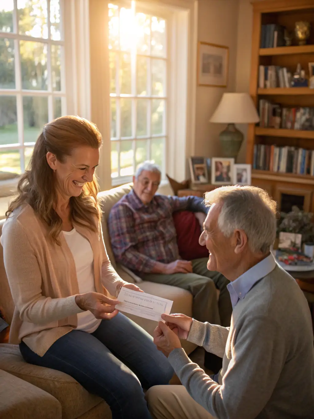 A tender photograph of a family embracing a newly adopted child, capturing the joy and fulfillment of adoption in the UAE.